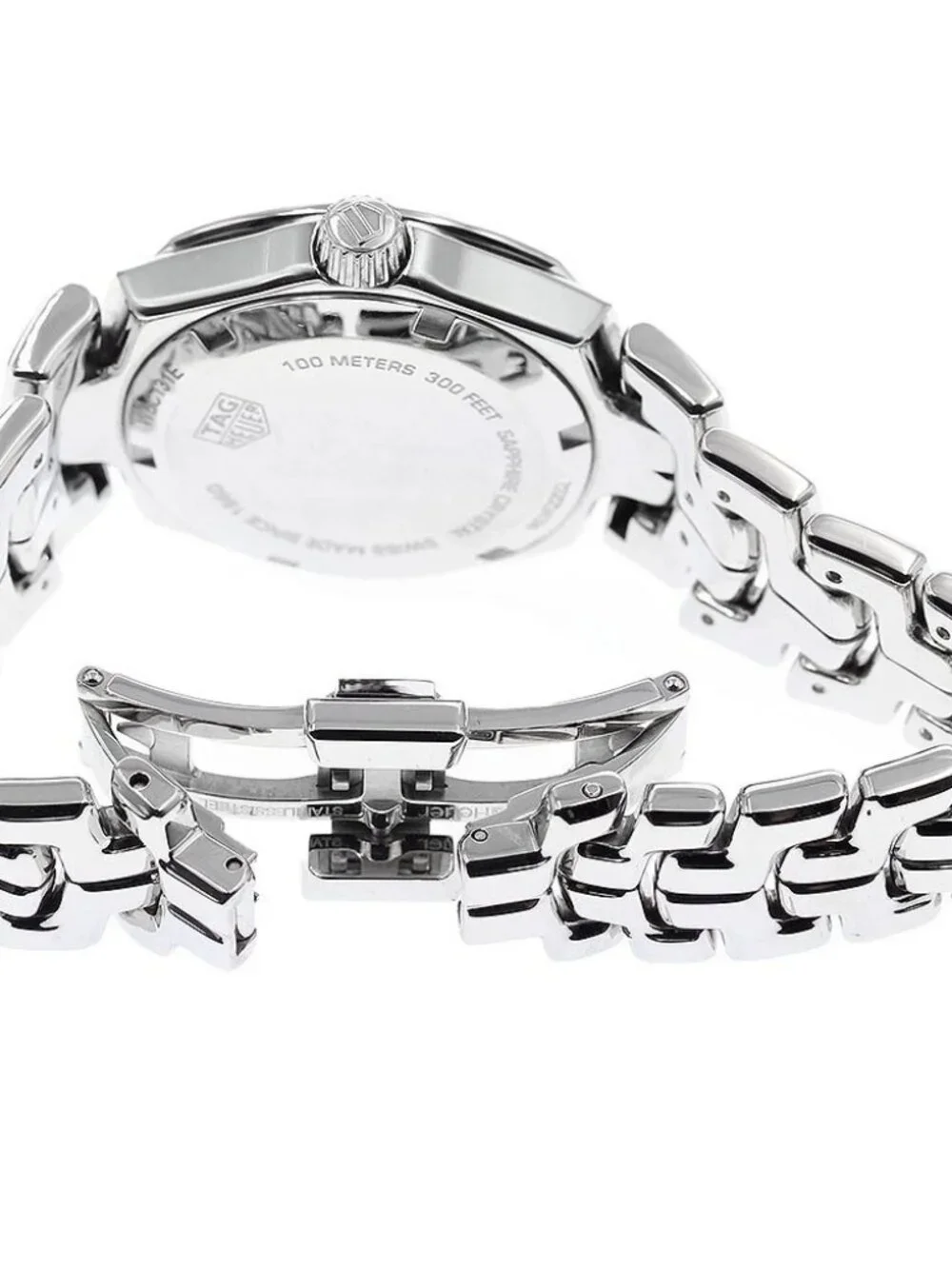TAG HEUER Link WBC131E Index diamond Gray brown Dial Quartz Ladies Watch_964997
